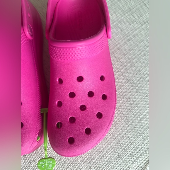 Crocs Platform Crush Iconic Comfort Clog Shoes Size 8 Men's 10 Women Pink - Picture 6 of 12
